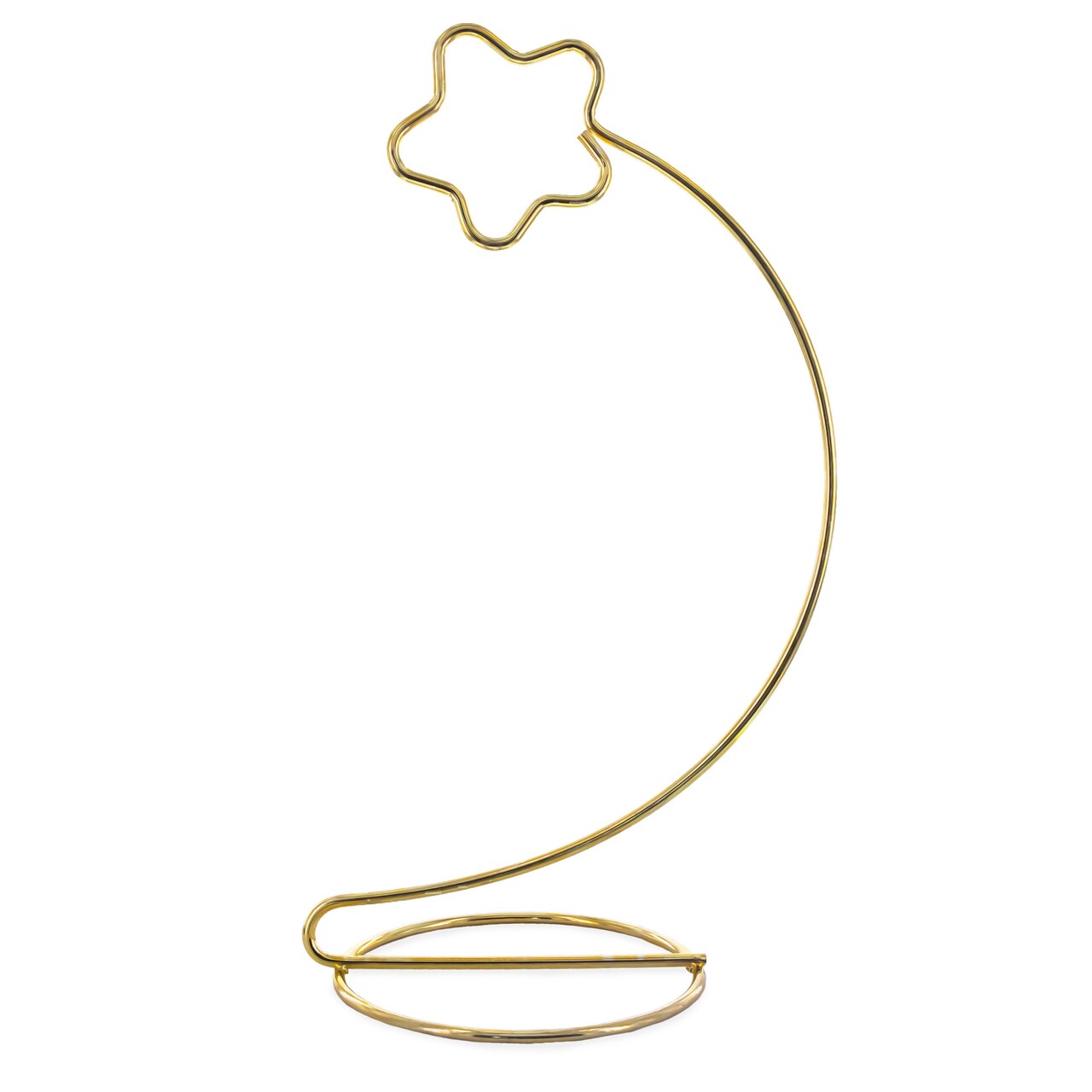 Rising Star Gold Tone Metal Ornament Stand Display Holder 8.25 Inches